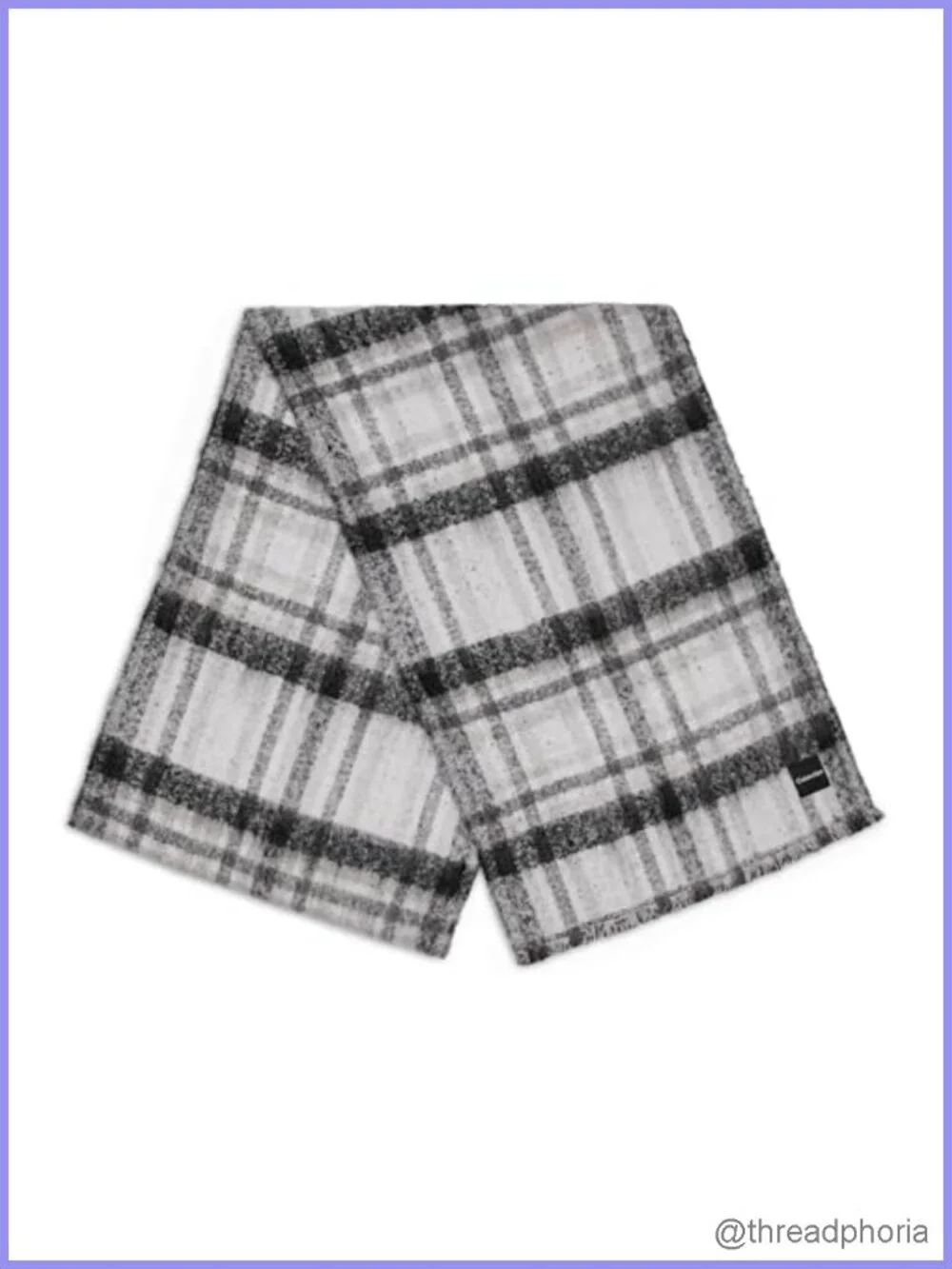 Calvin Klein Double Faced Plaid Winter Scarf, 100% Polyester, Extra Long